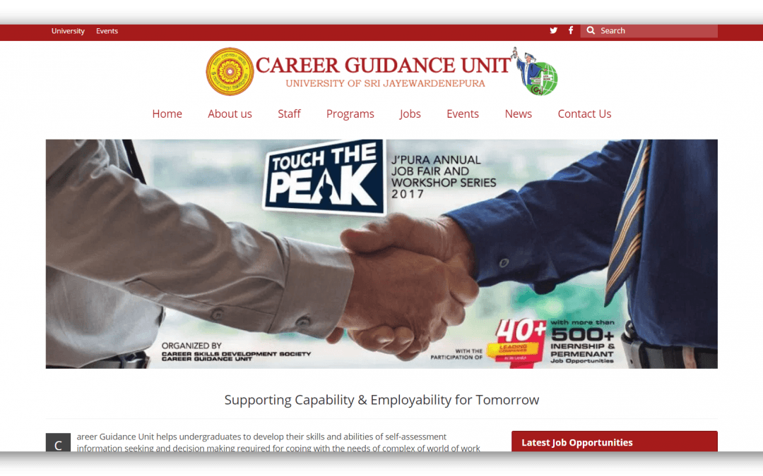 Career Guidance Unit, University of Sri Jayewardenepura